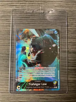 One Piece TCG Royal Blood OP10-022 Trafalgar Law Leader Parallel Alt Art - Image 1
