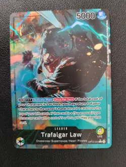 One Piece TCG Royal Blood OP10-022 Trafalgar Law Leader Parallel Alt Art - Image 1