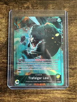 One Piece TCG Royal Blood OP10-022 Trafalgar Law Leader Parallel Alt Art - Image 1