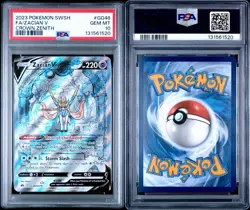 2023 POKEMON SWORD & SHIELD CROWN ZENITH #GG48 FULL ART/ZACIAN V PSA 10 - Image 3