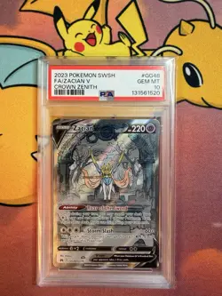 2023 POKEMON SWORD & SHIELD CROWN ZENITH #GG48 FULL ART/ZACIAN V PSA 10 - Image 4