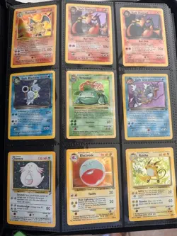 Vintage Pokemon WOTC Lot - Base Charizard Ancient Mew 25+ Holos 300+ Cards - Image 1