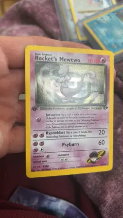 Pokemon TCG Rockets Mewtwo Gym Challenge Holo Card 14/132 1st Edition - Image 3