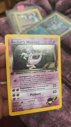 Pokemon TCG Rockets Mewtwo Gym Challenge Holo Card 14/132 1st Edition - Image 4