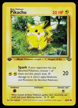 Pokemon Card - Pikachu Jungle 60/64 Common 1st Edition - Image 1