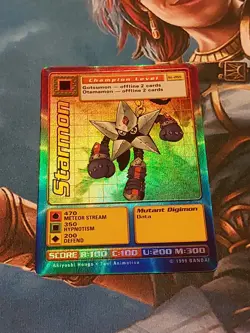 Digimon Trading Card 1999 Starmon St-26S Holo Bandai Rare Foil - Image 1