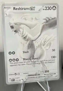 Pokemon TCG Reshiram EX White Flare Mint! Card 173/086 - Image 1