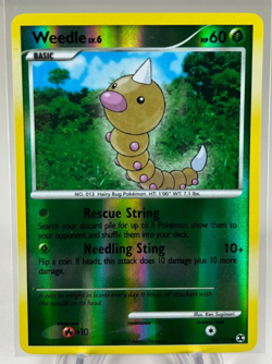 Pokemon Card Weedle LV.6 Rising Rivals 86/111 Reverse Holo Common TCG! - Image 1