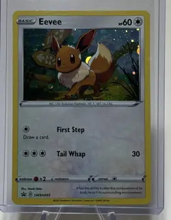 Eevee SWSH095 Pokemon Promo Sword & Shield Ultra Rare Holo Card LP/NM - Image 1