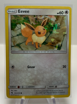 Eevee 155/214 Lost Thunder Cracked Ice Holo NM Pokemon Card - Image 1