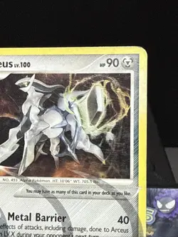 Pokemon Card Arceus AR9 Holo Rare Platinum Arceus Played - Image 2