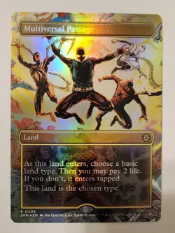 Mtg Spider-Man Multiversal Passage Borderless NM Foil - Image 1