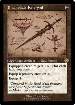 Blackblade Reforged (Schematic) R The Brothers' War: Retro Frame Artifacts 69 NM - Image 1