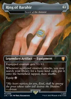 [1x] Ring of Barahir - Sword of the Animist - Foil - Borderless Near Mint, Engli - Image 1