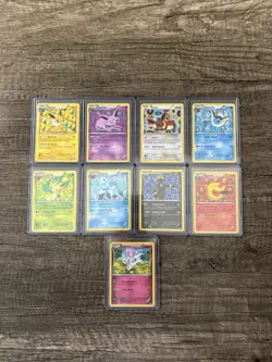 Pokemon TCG Eeveelutions Black & White Eevee Promo Set BW87-94 + Sylveon XY04 - Image 1