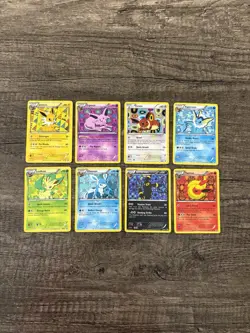 Pokemon TCG Eeveelutions Black & White Eevee Promo Set BW87-94 + Sylveon XY04 - Image 2