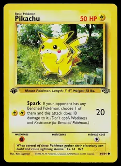 Pokemon Card - Pikachu Jungle 60/64 Common 1st Edition - Image 1
