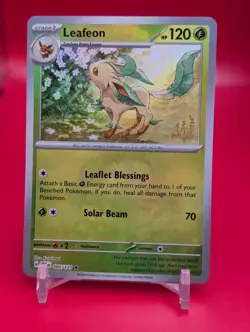 Pokemon TCG Leafeon 005/131 Master Ball Reverse Holo Prismatic Evolutions (B) - Image 1