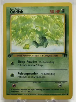 Pokemon Oddish Team Rocket 63/82 / Common 1st Ed - VLP - Image 1