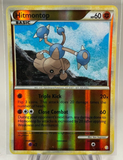 Pokemon TCG Hitmontop 5/123 HGSS HeartGold SoulSilver Reverse Holo Rare VLP - Image 1