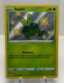 Applin - SV012/SV122 - Shining Fates Baby Shiny Shiny Vault - Holo NM Pokemon - Image 1