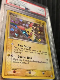2004 Plusle Reverse Foil #69 | Pokemon Hidden Legends | Graded PSA 8 NM-MT - Image 2