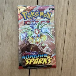 Pokemon TCG Surging Sparks Booster Pack Factory Sealed Scarlet & Violet - Image 1