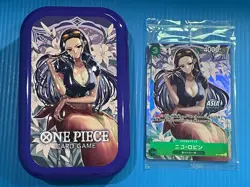 NICO ROBIN P-111 PROMO Mini-tin Set vol.2 One Piece Asia Exclusive Sealed w/tin - Image 1