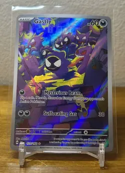 Pokemon TCG Gastly Illustration Rare IR Holo Card 177/162 Temporal Forces - Image 1