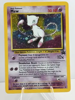 Mew 09/53 Wotc Black Star Promo Holo Rare Pokemon LP/MP *READ* - Image 1