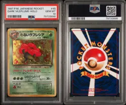 1997 Pokemon Japanese Rocket Dark Vileplume #45 Holo Rare PSA 10 LOW POP - Image 3