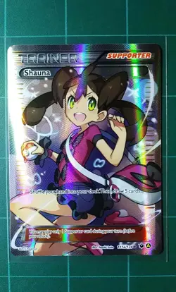Pokemon Card XY Fates Collide # 111a Shauna Holo Ultra Rare Full Art Trainer LP - Image 1