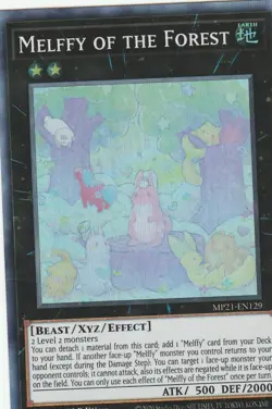 YUGIOH HOLO CARD MELFFY OF THE FOREST MP21-EN1291ST EDITION - Image 1