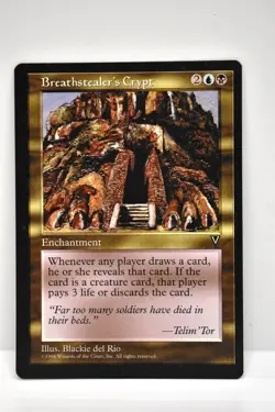 MAGIC THE GATHERING, BREATHSTEALER'S CRYPT, VISIONS, NM, NEVER BEEN PLAYED - Image 1