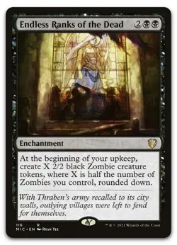 Endless Ranks of the Dead #116 (NM) Midnight Hunt MIC Magic MTG - Image 1
