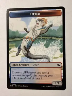 MTG Otter // Copy Double-Sided Token [Bloomburrow Tokens] Near Mint Magic - Image 1