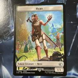 Hero Knight Double-Sided Token 2 10 Final Fantasy MTG Regular NP - Image 1