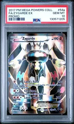 2017 POKEMON MEGA POWERS COLLECTION ZYGARDE EX 54A PSA 10 GEM MINT #131643344 - Image 1