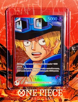 One Piece SABO OP13-004 L Alt Art Leader Carrying On His Will English Pack Fresh - Image 1