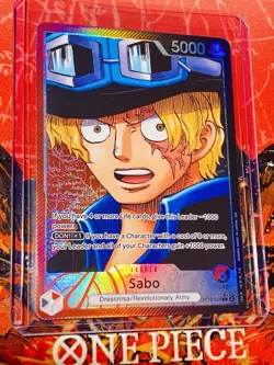 One Piece SABO OP13-004 L Alt Art Leader Carrying On His Will English Pack Fresh - Image 2