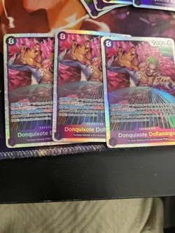 X3 One Piece Card Game TCG Donquixote Doflamingo OP10-071 SR LP - Image 1