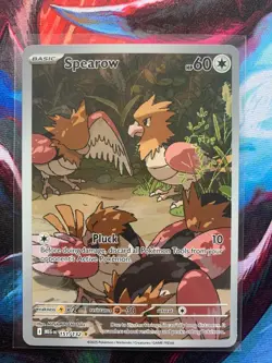 Pokemon TCG Spearow 151/132 Mega Evolution- Illustration Rare- Pack Fresh- NM/M - Image 3