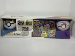 Pokemon TCG Costco Collector 3-Pack: Treasure Chest Tin/Lunch Box 2021 Nintendo - Image 1