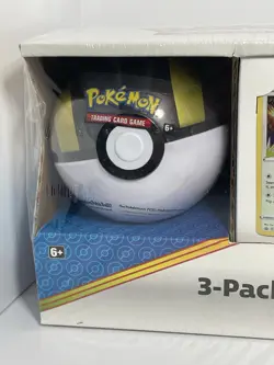 Pokemon TCG Costco Collector 3-Pack: Treasure Chest Tin/Lunch Box 2021 Nintendo - Image 2