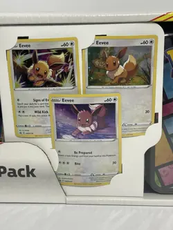 Pokemon TCG Costco Collector 3-Pack: Treasure Chest Tin/Lunch Box 2021 Nintendo - Image 3