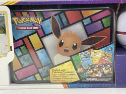 Pokemon TCG Costco Collector 3-Pack: Treasure Chest Tin/Lunch Box 2021 Nintendo - Image 4