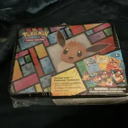 [NEW] Pokemon TCG: Eevee Collector's Treasure Chest Tin - Image 1