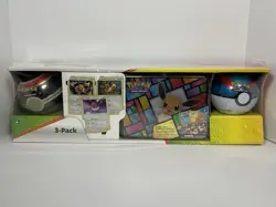 Pokemon TCG Costco Collector 3-Pack: Treasure Chest Tin/Lunch Box 2021 Nintendo - Image 1