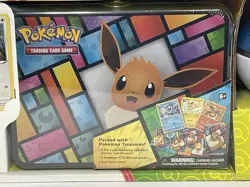 Pokemon TCG Costco Collector 3-Pack: Treasure Chest Tin/Lunch Box 2021 Nintendo - Image 4