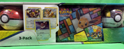 Pokemon TCG: Eevee Collector's Treasure Chest with 2 Poke Ball Tins (3-Pack) - Image 2